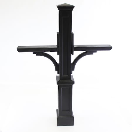 Mayne Newport Plus Double Mail Post - Black 5814-B